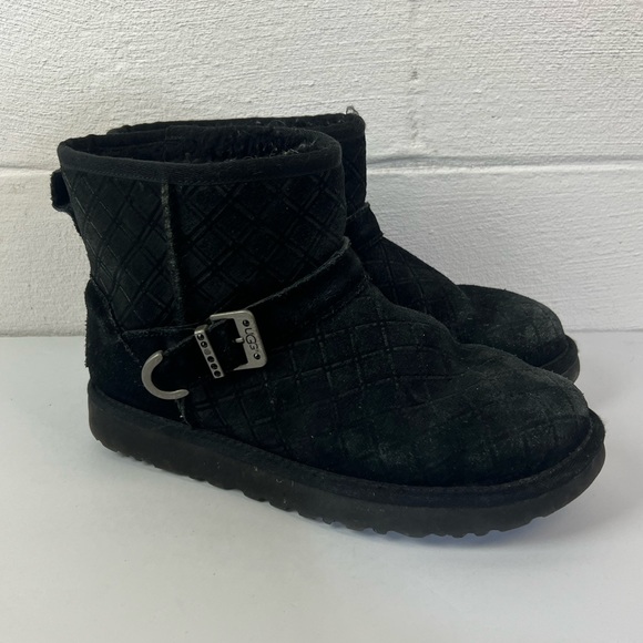 UGG Marilu Black Short Boots, 8 - Picture 1 of 8